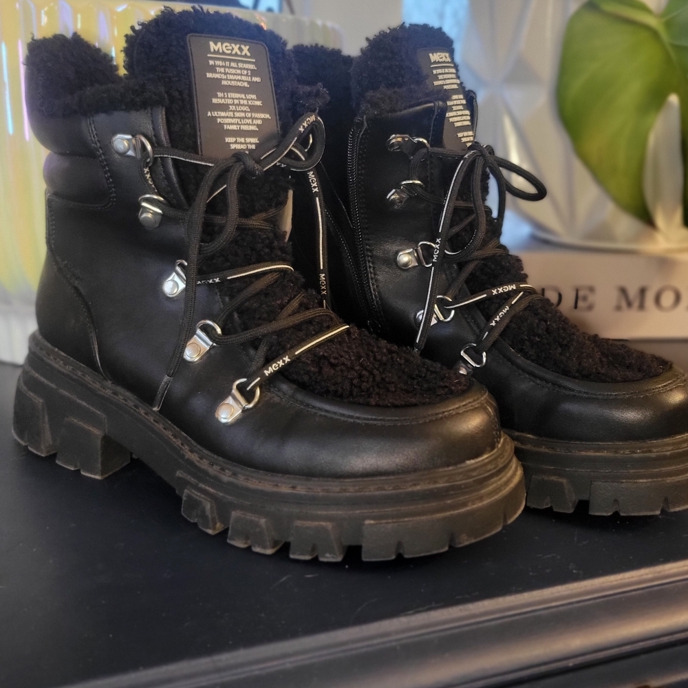 Mexx Women's Black Biker Boots
